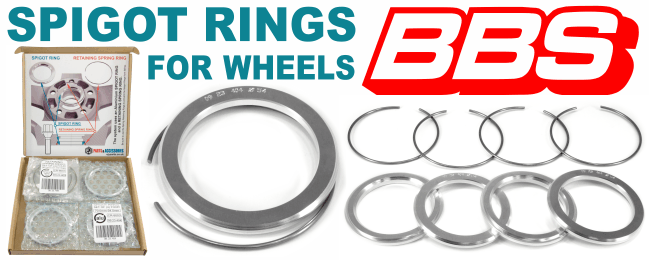 SPIGOT RINGS for BBS wheels